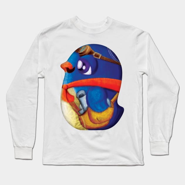 Courier Bird Long Sleeve T-Shirt by zoneo